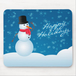 Mousepad Tapete do rato/boas festas boneco de neve do Natal