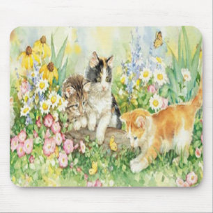 Mousepad Tapete do rato bonito dos gatinhos