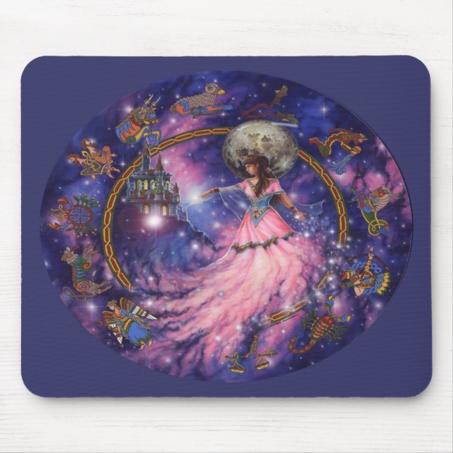 Mousepad Tapete do rato celta do zodíaco (Frente)