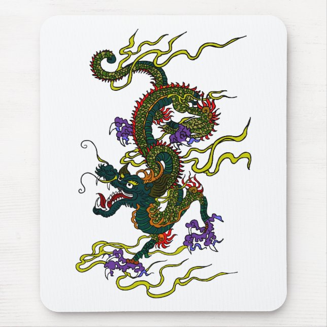 Mousepad Tapete do rato chinês do dragão (Frente)