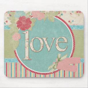 Mousepad Tapete do rato chique do "amor"