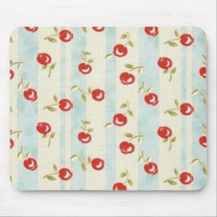 Mousepad Tapete do rato chique do tecido das CEREJAS do