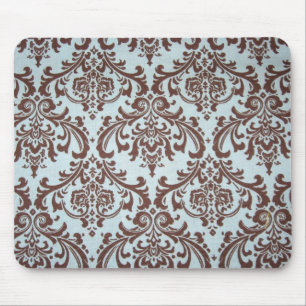 Mousepad Tapete do rato chique do tecido do azul francês