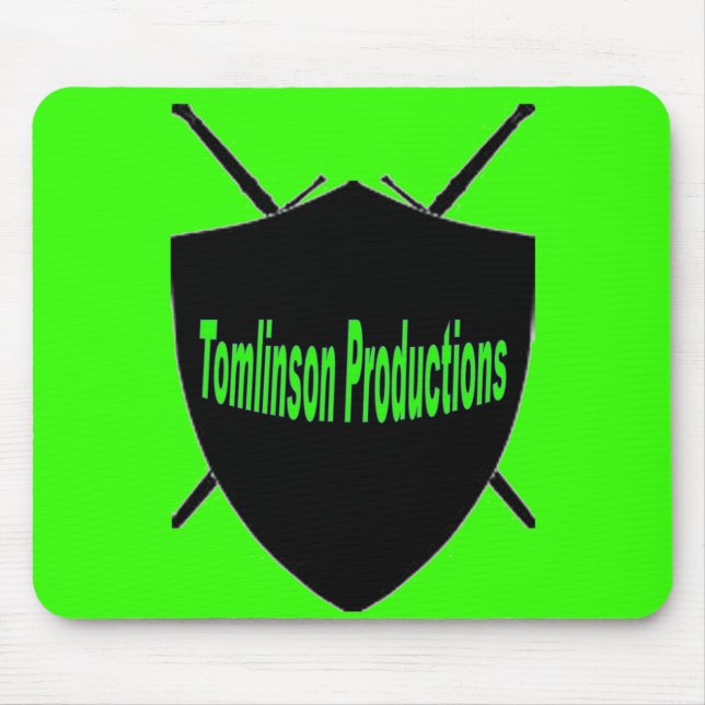 Mousepad Tapete do rato clássico verde do logotipo (Frente)