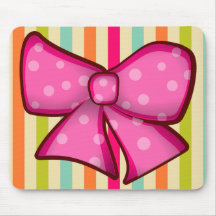 Tapete do rato colorido bonito de Girlie do arco e