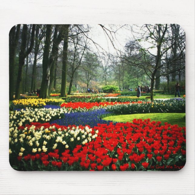 Mousepad Tapete do rato com o jardim em Holland (Frente)