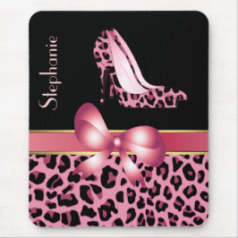 Mousepad Tapete do rato cor-de-rosa do costume dos