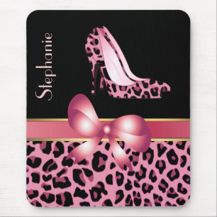 Mousepad Tapete do rato cor-de-rosa do costume dos