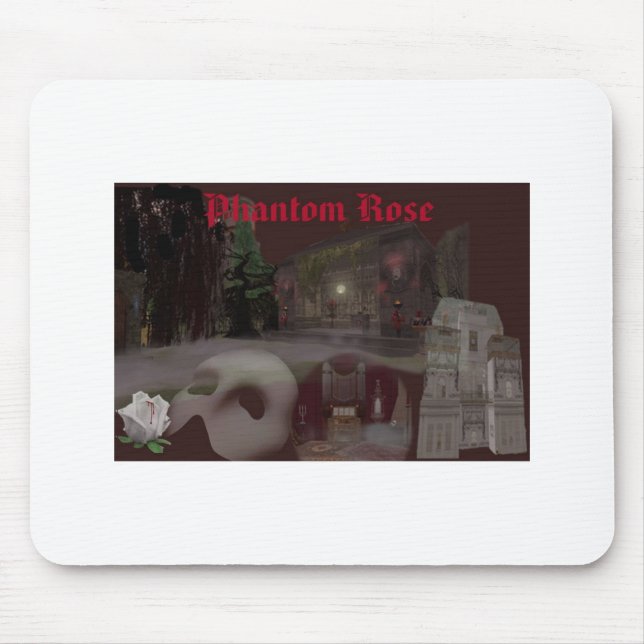 Mousepad Tapete do rato cor-de-rosa do fantasma (Frente)