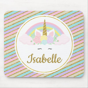 Mousepad Tapete do rato customizável do unicórnio