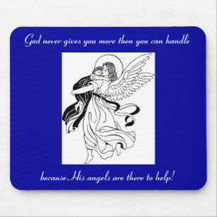 Mousepad Tapete do rato da ajuda do anjo
