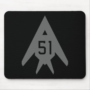 Mousepad Tapete do rato da área 51