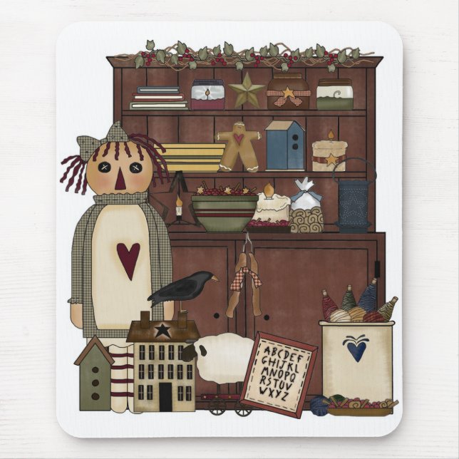 Mousepad Tapete do rato da arte do país (Frente)