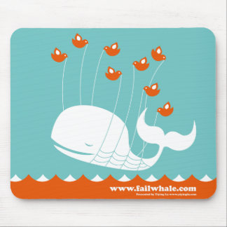 Mousepad Tapete do rato da baleia da falha