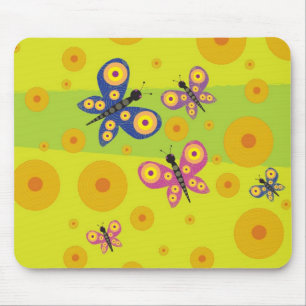 Mousepad Tapete do rato da borboleta