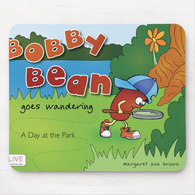 Mousepad Tapete do rato da capa do livro do feijão de Bobby (Frente)