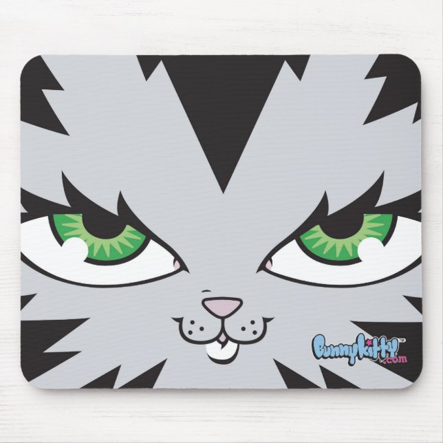 Mousepad Tapete do rato da cara do gatinho do coelho (Frente)