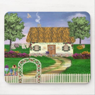 Mousepad Tapete do rato da casa de campo do país