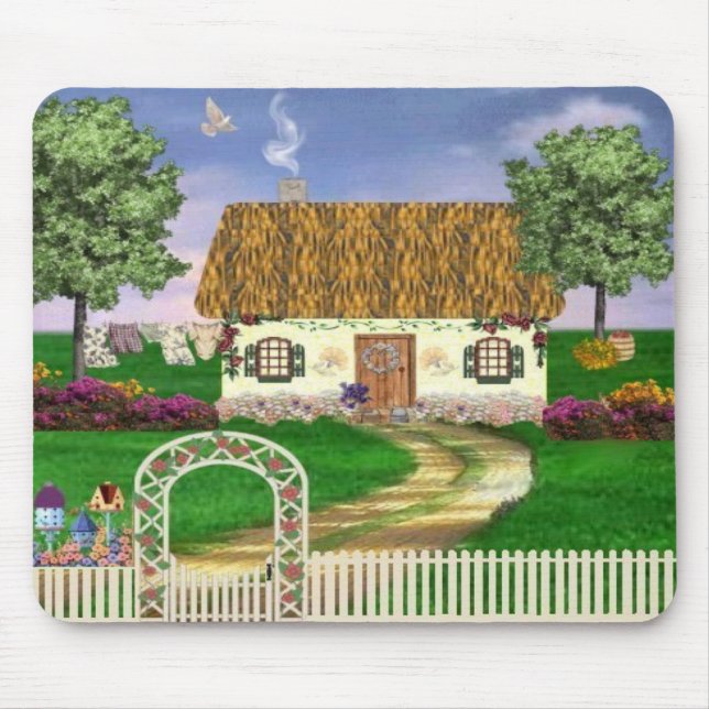 Mousepad Tapete do rato da casa de campo do país (Frente)