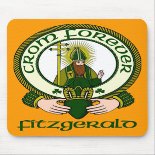 Mousepad Tapete do rato da divisa do clã de Fitzgerald