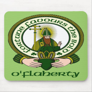 Mousepad Tapete do rato da divisa do clã de O'Flaherty