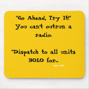 Mousepad Tapete do rato da expedição "você não pode outrun