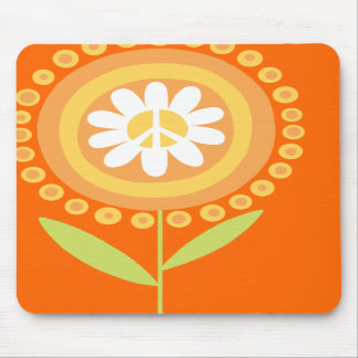 Mousepad Tapete do rato da flor da paz