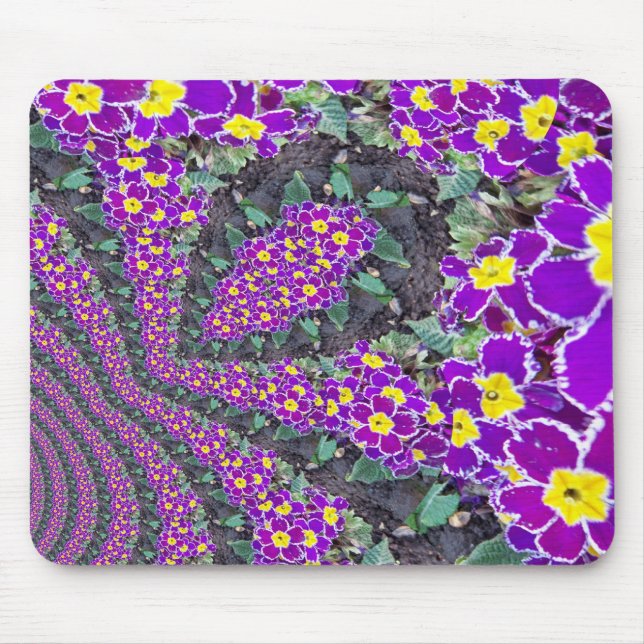 Mousepad Tapete do rato da flor do Fractal (Frente)