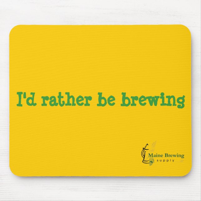 Mousepad Tapete do rato da fonte da fabricação de cerveja (Frente)