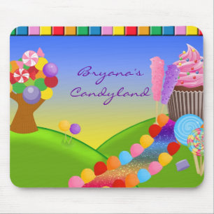 Mousepad Tapete do rato da fuga do cupcake dos doces dos