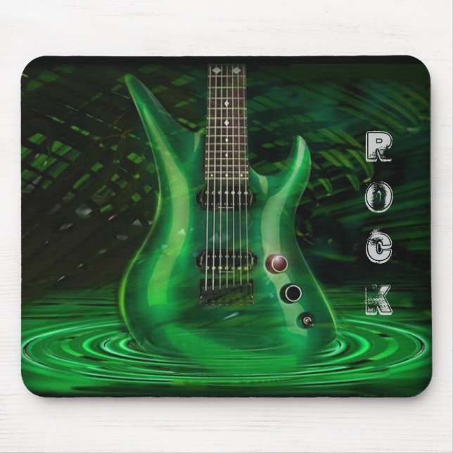 Mousepad Tapete do rato da guitarra da rocha (Frente)