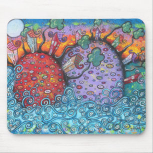 Mousepad Tapete do rato da harmonia do beira-mar