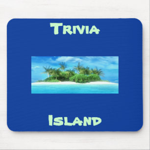 Mousepad Tapete do rato da ilha da trivialidade