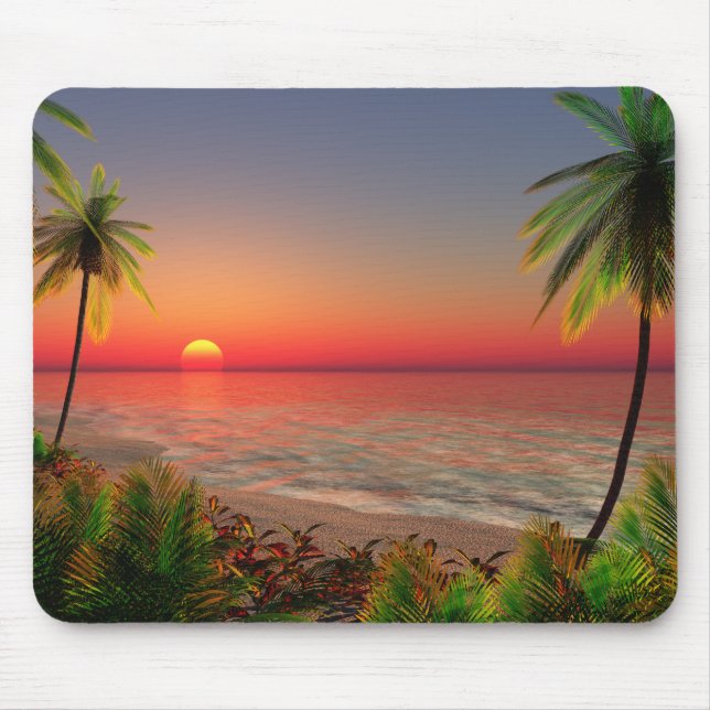 Mousepad Tapete do rato da ilha do paraíso (Frente)