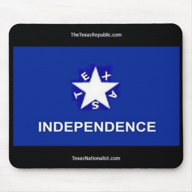 Mousepad Tapete do rato da independência de Texas (Frente)