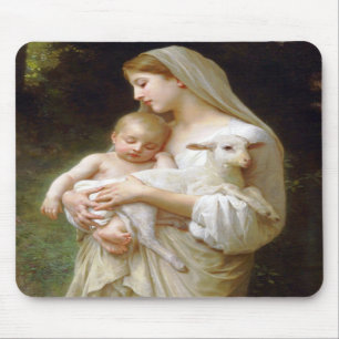 Mousepad Tapete do rato da inocência de Bouguereau