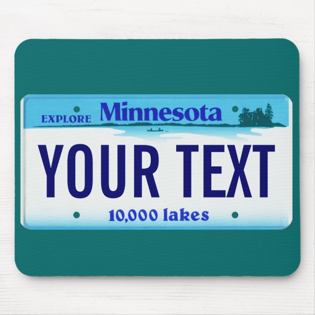 Mousepad Tapete do rato da matrícula de Minnesota (Frente)