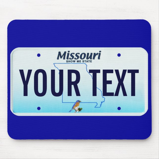 Mousepad Tapete do rato da matrícula de Missouri (Frente)
