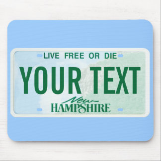 Mousepad Tapete do rato da matrícula de New Hampshire