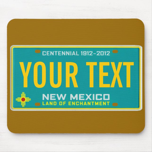 Mousepad Tapete do rato da matrícula de New mexico (Frente)