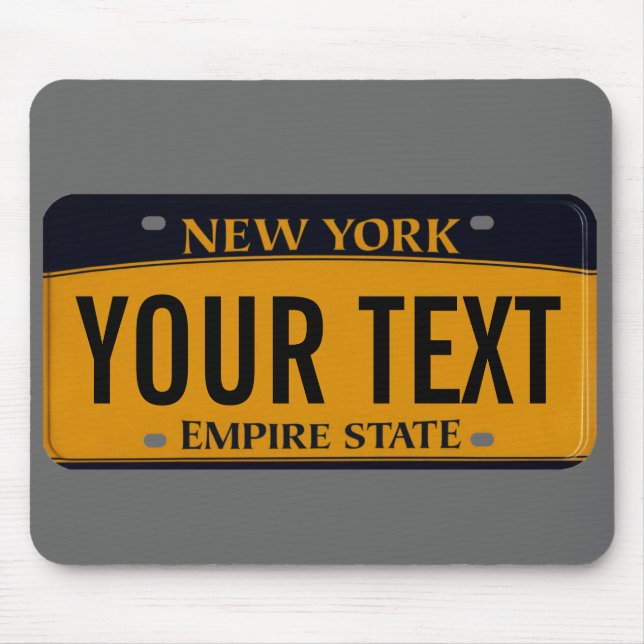 Mousepad Tapete do rato da matrícula de New York (Frente)