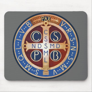 Mousepad Tapete do rato da medalha do exorcismo do St.