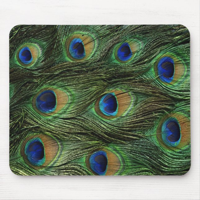 Mousepad Tapete do rato da pena do pavão (Frente)