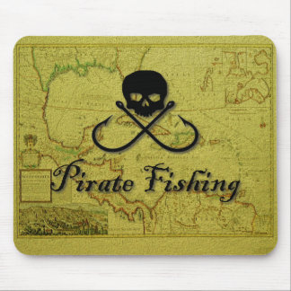 Mousepad Tapete do rato da pesca do pirata