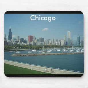 Mousepad Tapete do rato da skyline de Chicago