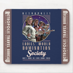 Mousepad Tapete do rato da sociedade da dominação do mund