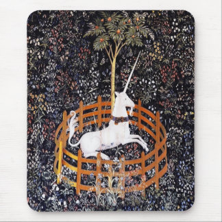 Mousepad Tapete do rato da tapeçaria do unicórnio