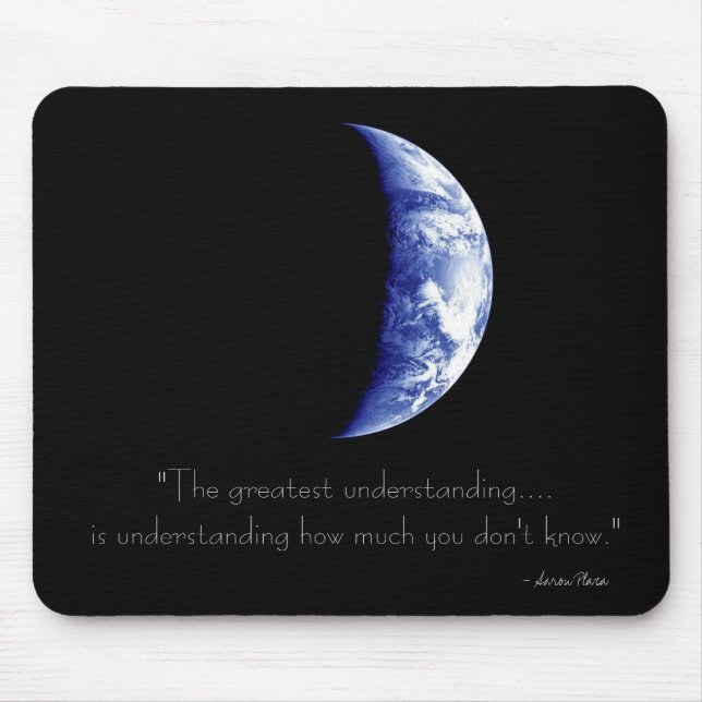 Mousepad Tapete do rato da terra - "a grande compreensão…." (Frente)