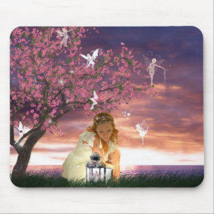 Mousepad Tapete do rato das fadas da lanterna