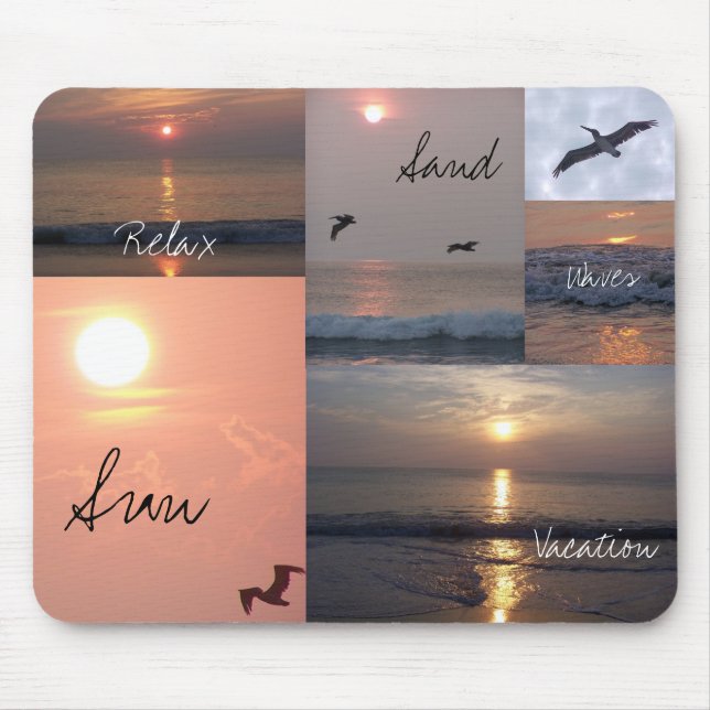 Mousepad Tapete do rato das férias (Frente)